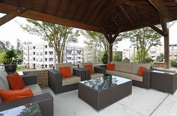 Courtyard lounge area